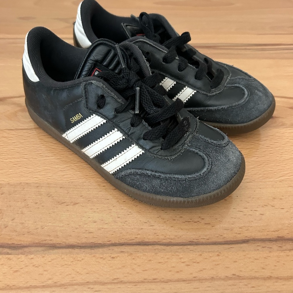 Adidas Kids Black and White Sneakers